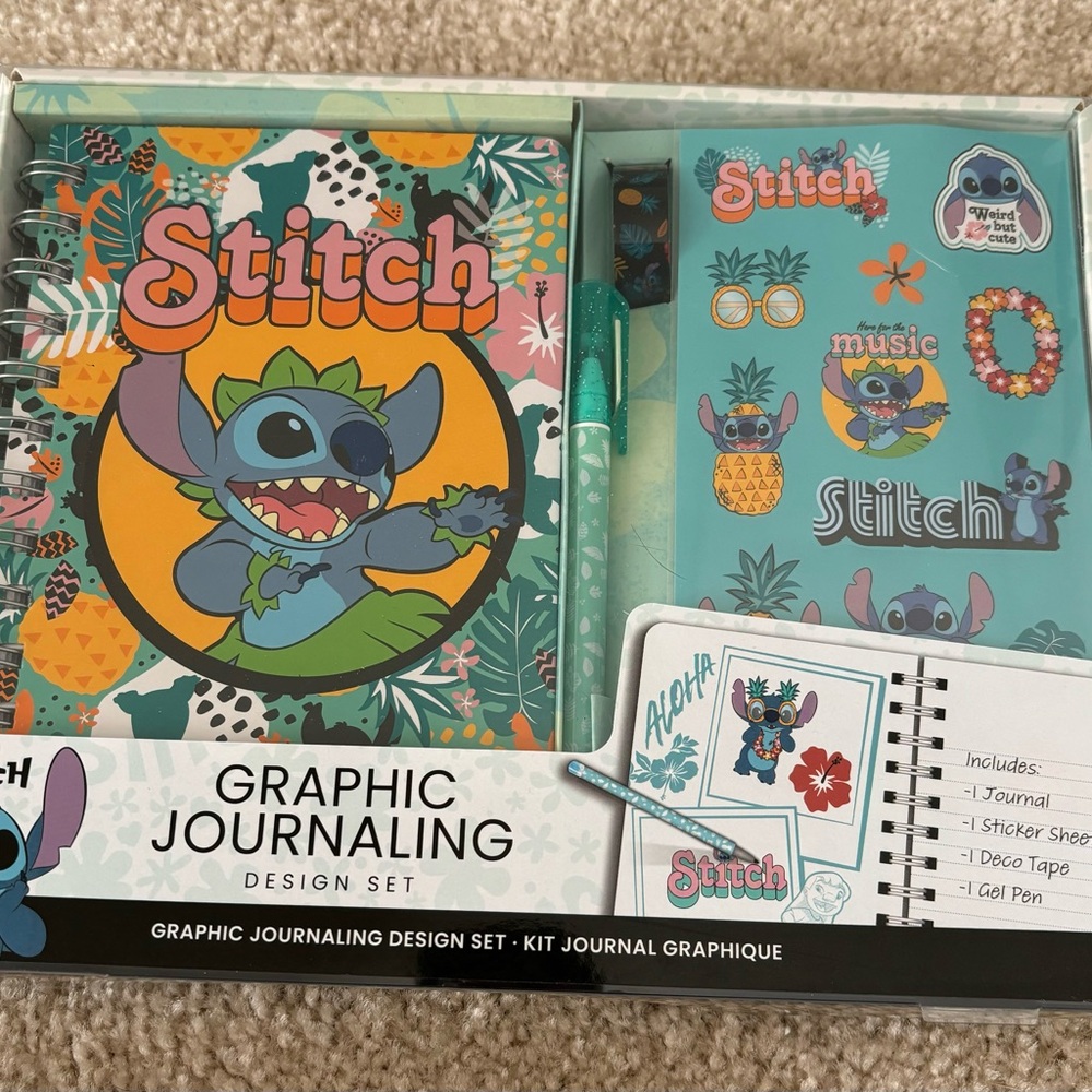 Disney Stitch Graphic Journaling Design Set